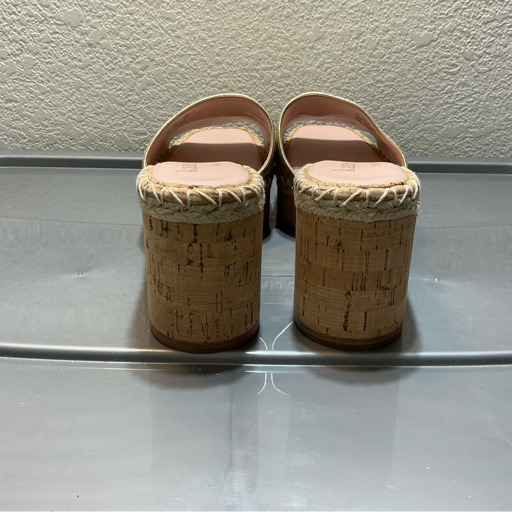 kate spade new york Cosette Cork Espadrille Platform Wedge Sandals Size 10B - Picture 8 of 9